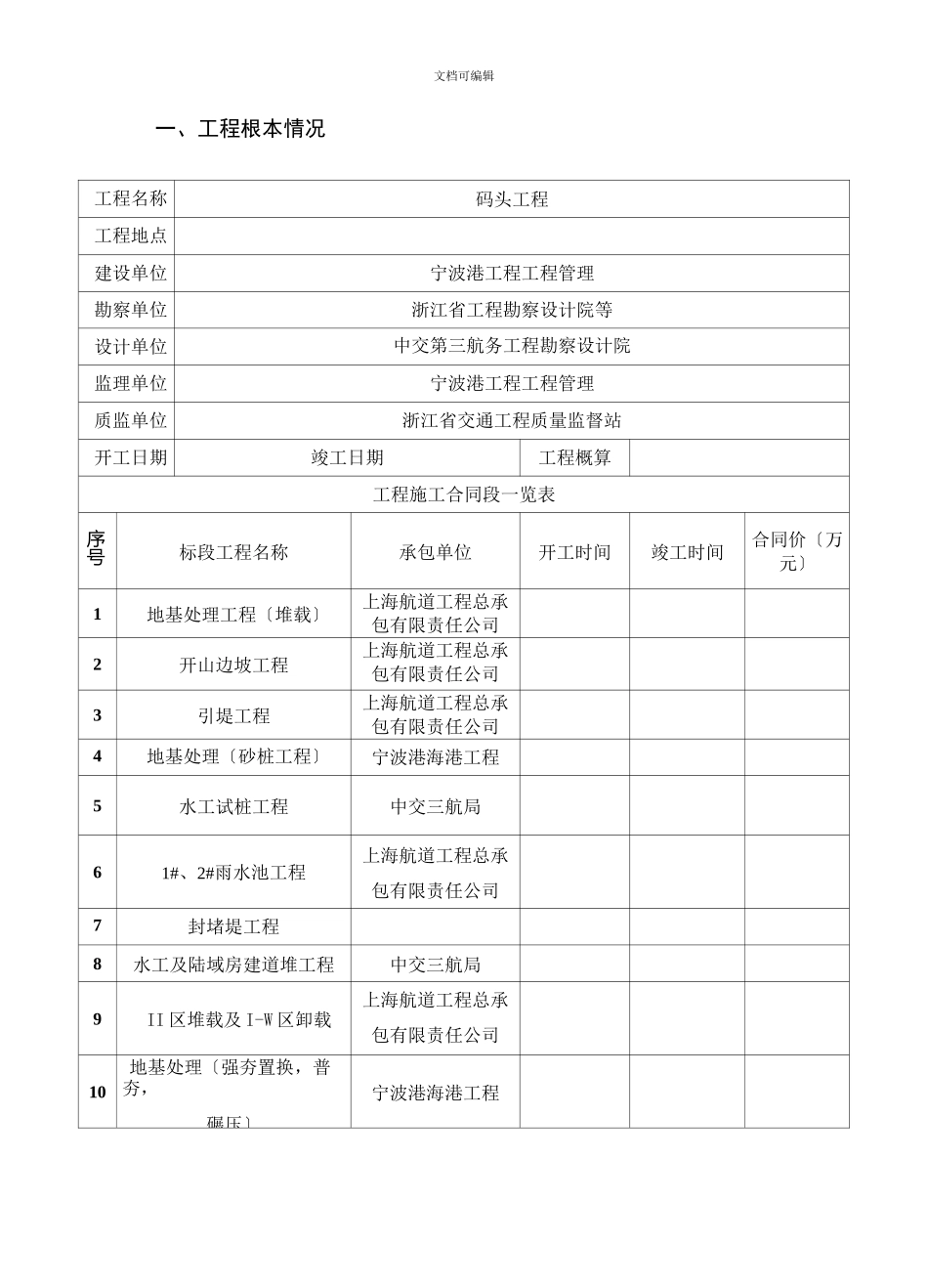 项目部工程月报_第3页