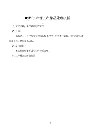 生产部生产异常处理流程