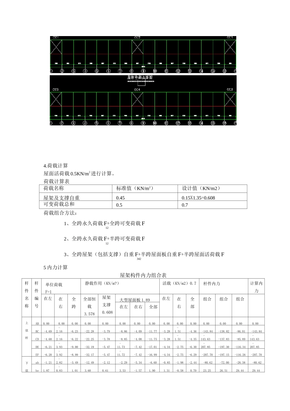 15m梯形钢屋架计算书汇总_第3页