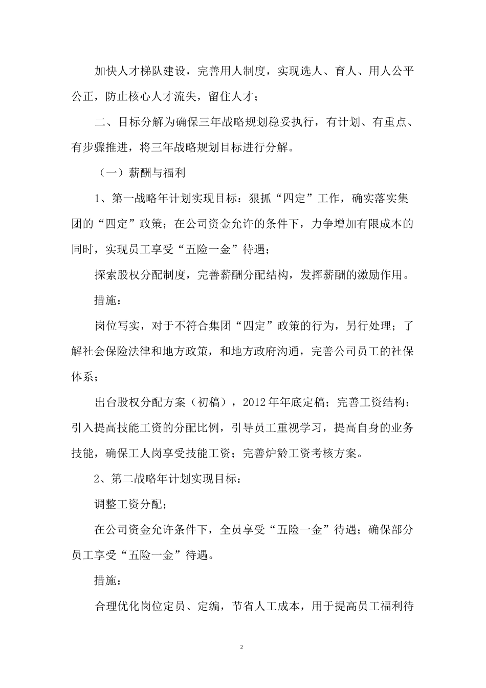 人力资源系统三年战略规划_第2页