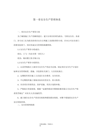 安全生产管理体系(范本)