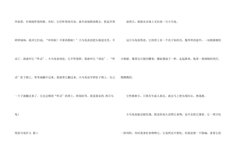 可爱乌龟八篇_第3页