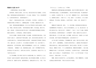 可爱的小仓鼠1000字