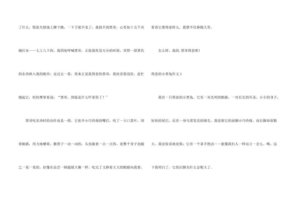 可爱的小黑兔3篇_第3页