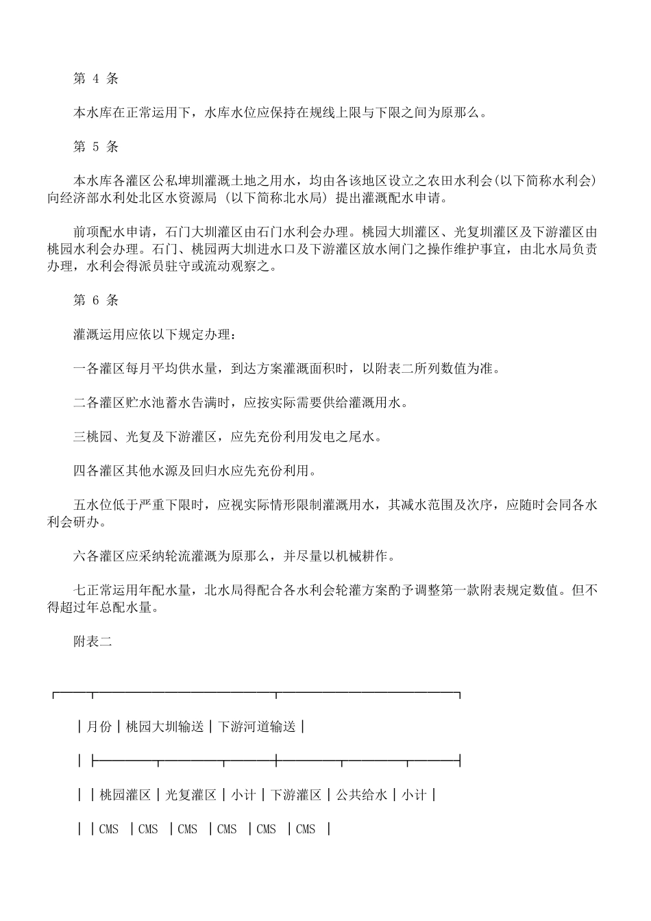 台湾省石门水库多目标运用规则_第3页