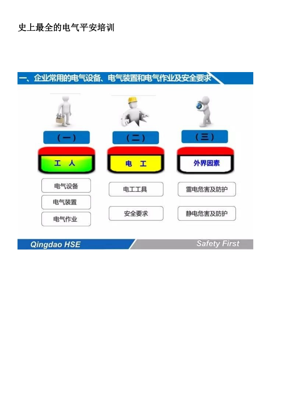 史上最全的电气安全培训_第1页