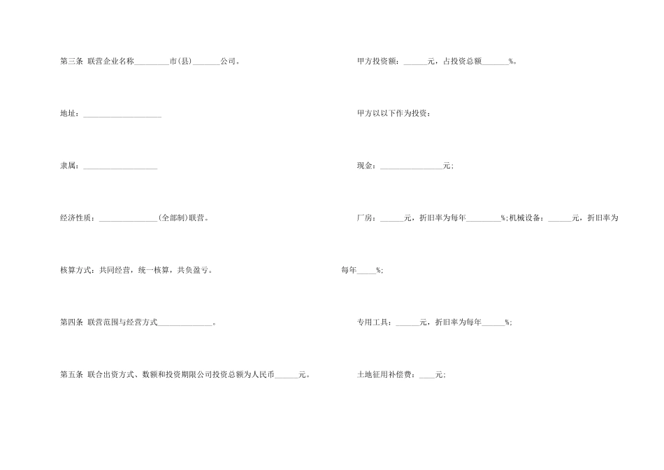 合伙型联营合同(8篇)_第2页