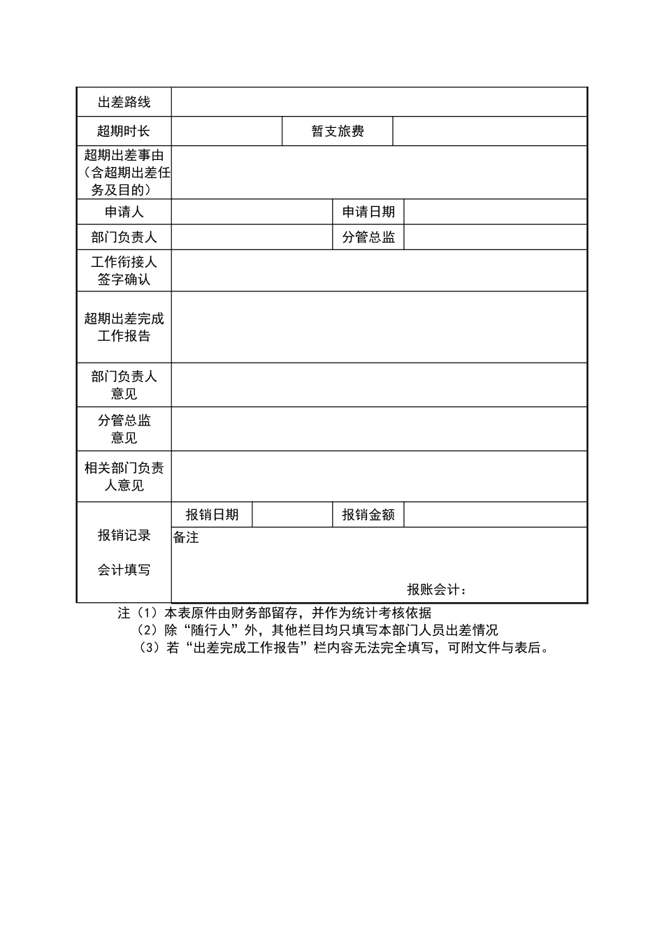 员工公出申请单_第3页