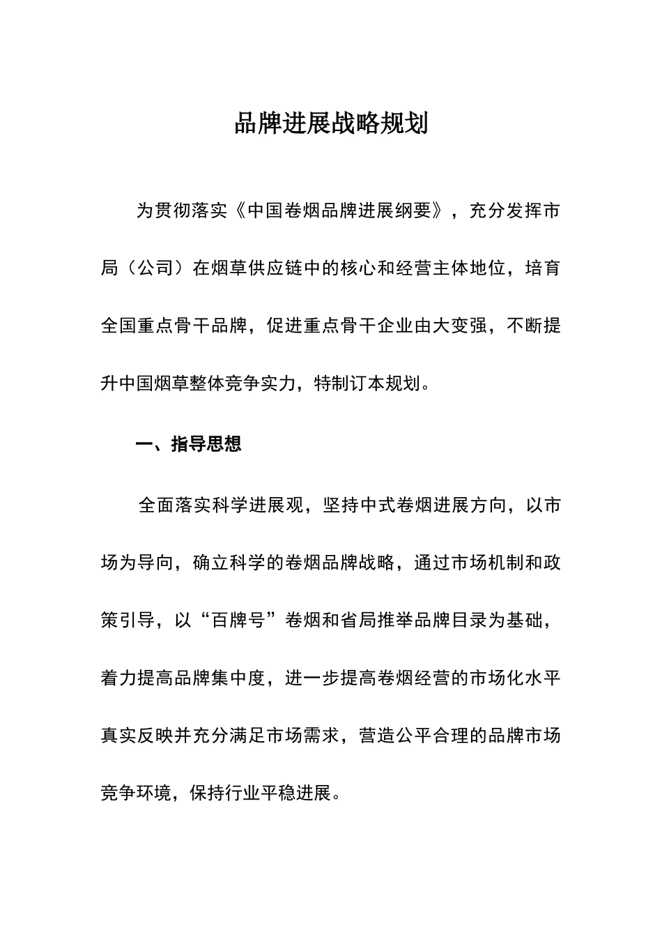 品牌发展战略规划及实施细则_第1页