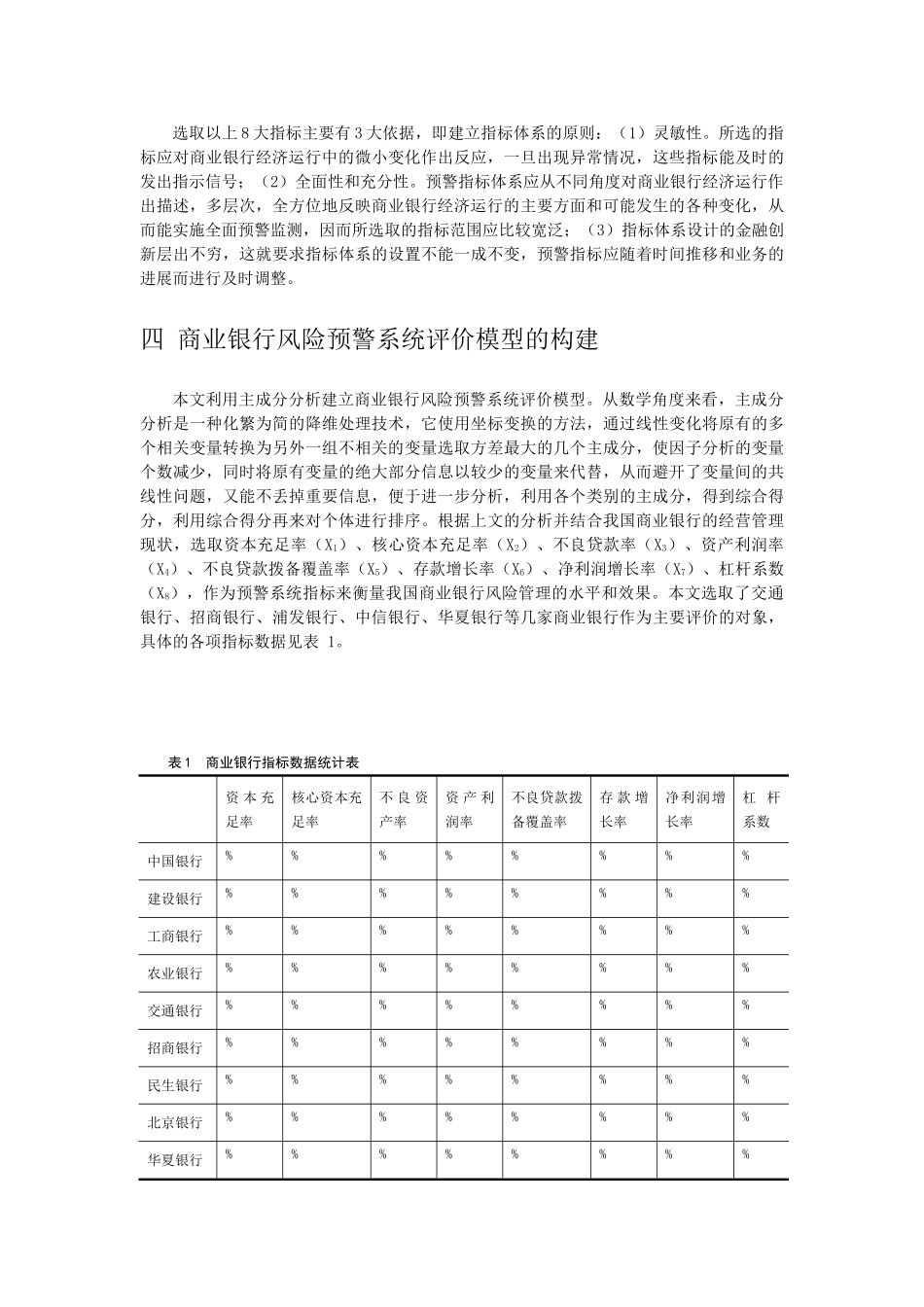 商业银行风险预警系统的构建与分析_第3页