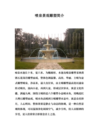 喷泉改造施工方案