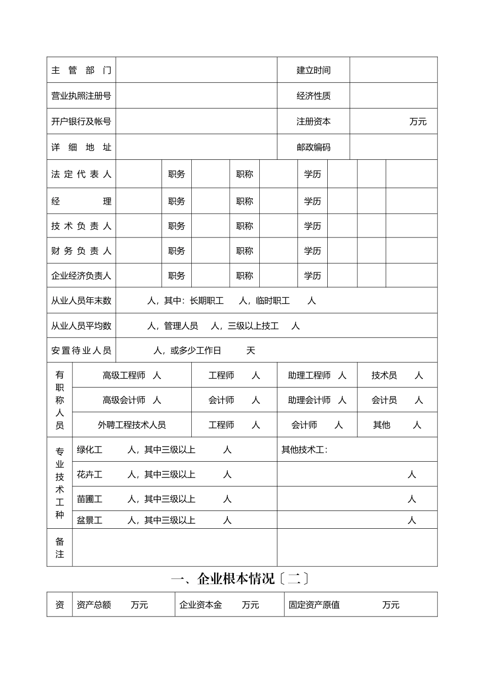 园林绿化资质年检表_第3页