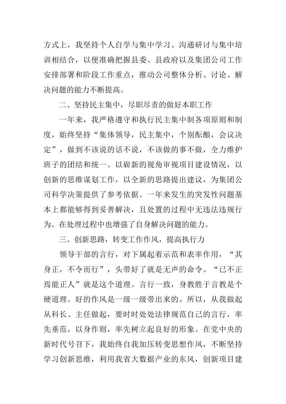 国企高管述职述廉报告2篇_第2页