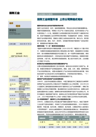 国防工业转型升级