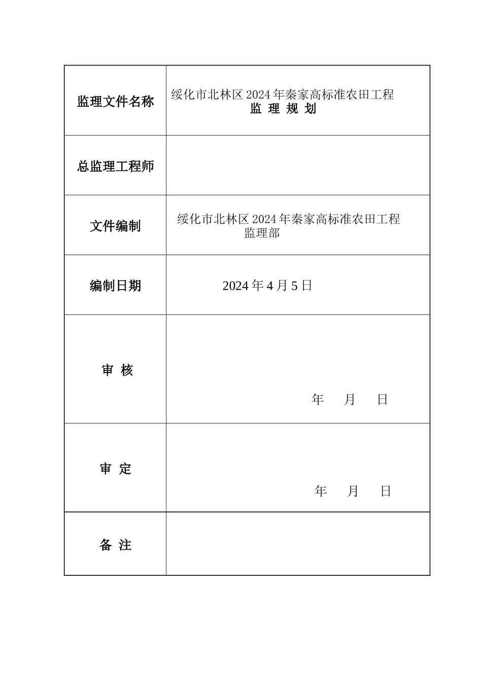 土地治理项目监理规划_第2页
