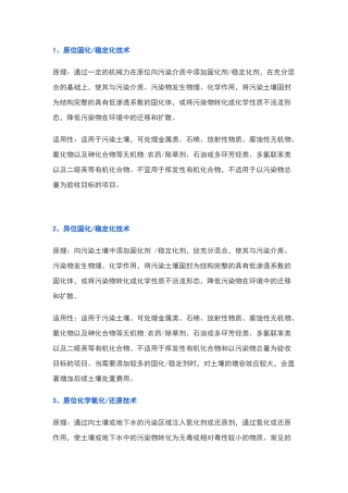 土壤修复技术汇总
