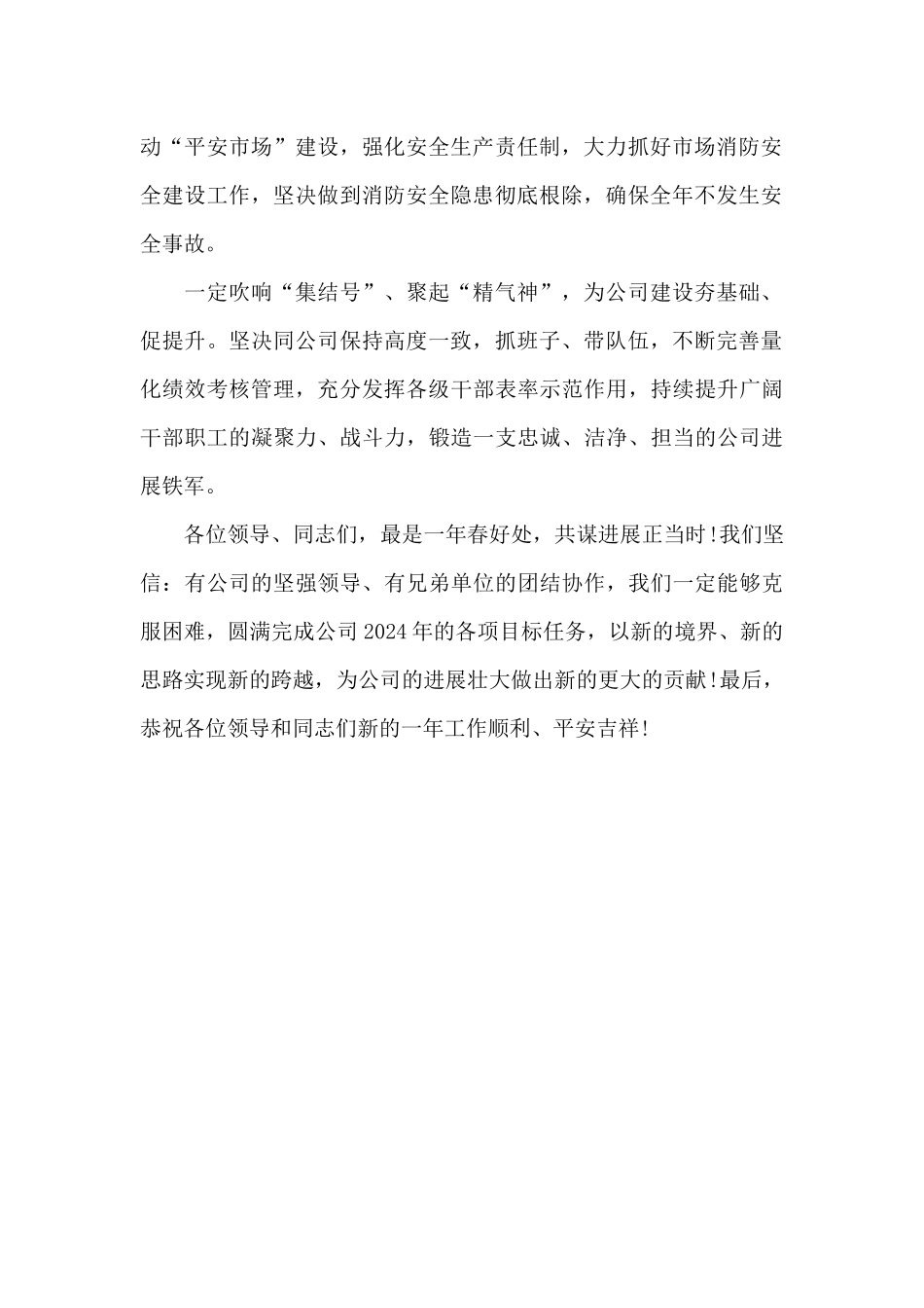 在公司“年初”工作会议上表态发言_第2页