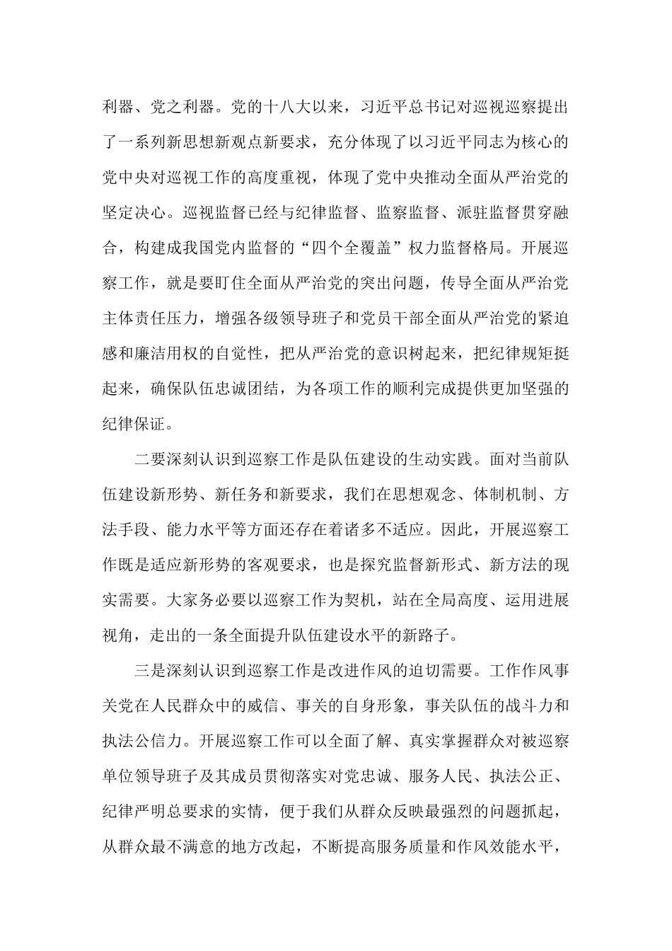 在巡察工作汇报会上的讲话_第2页
