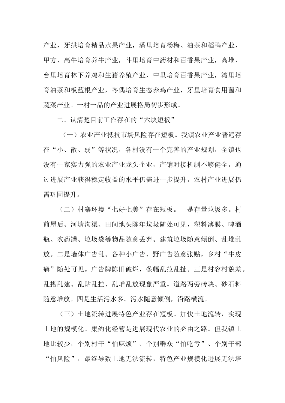 在镇乡村振兴驻村帮扶干部集体谈心谈话会上的讲话_第3页