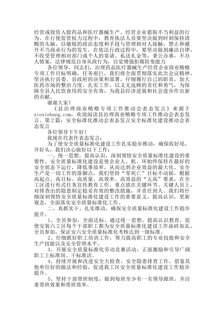 垃圾治理推进会表态发言_第2页