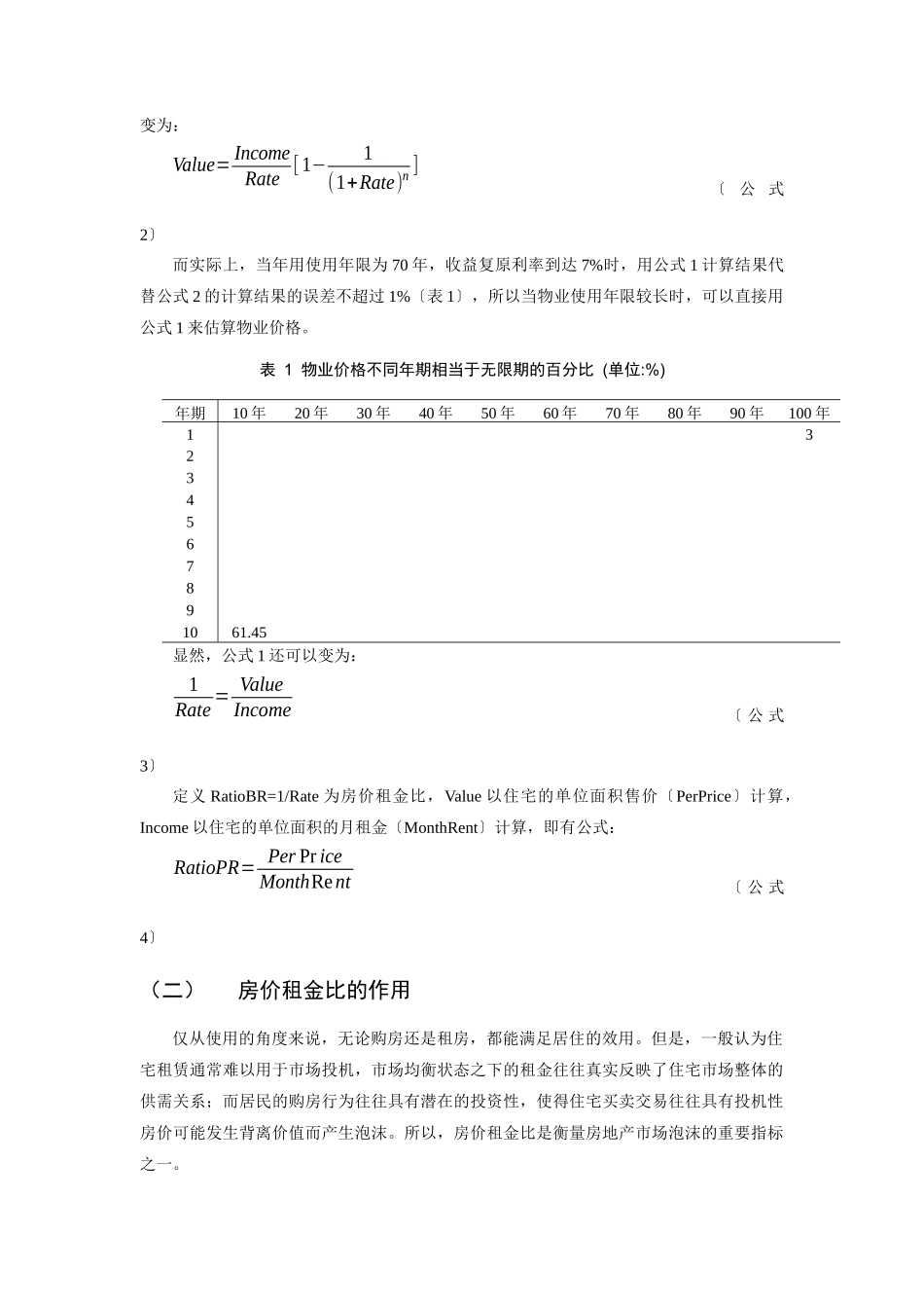 基于房价租金比的城市住宅空间价格分布实证研究((_第2页