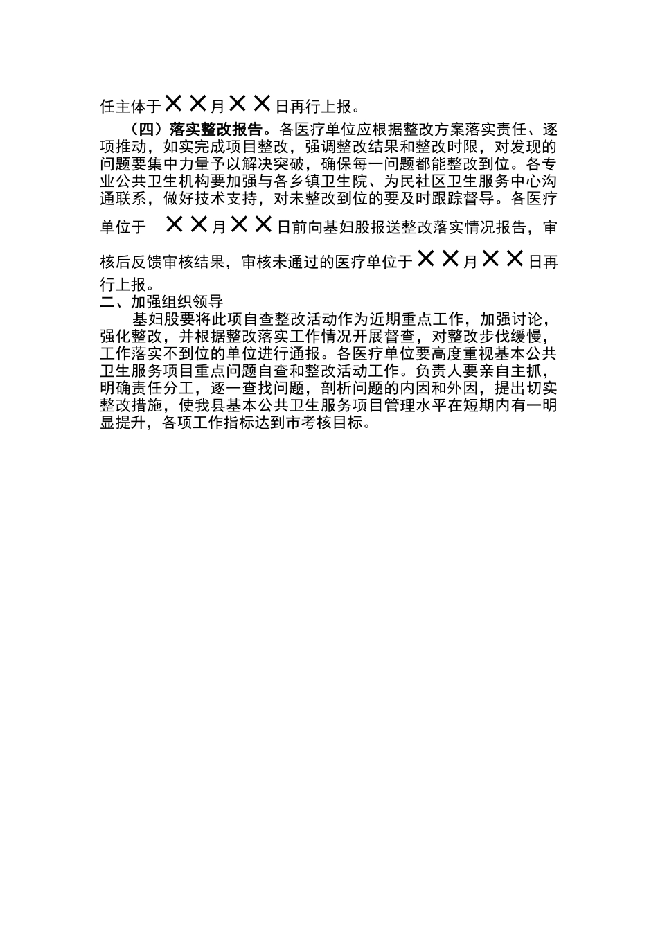 基本公共卫生服务项目整改方案_第2页