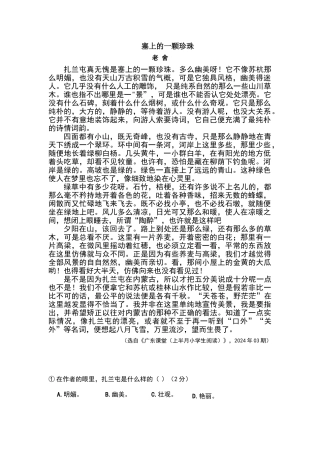 塞上的一颗珍珠