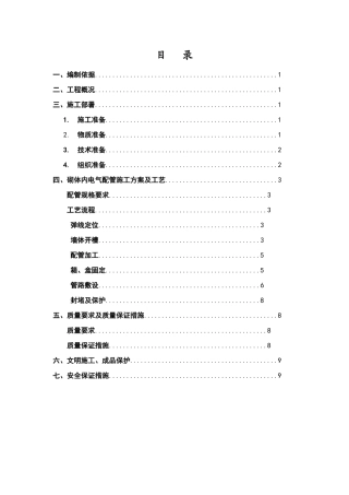 墙体配管专项施工方案