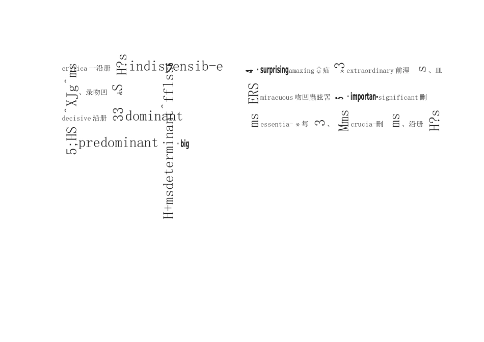 中考英语作文高级替换词_第3页