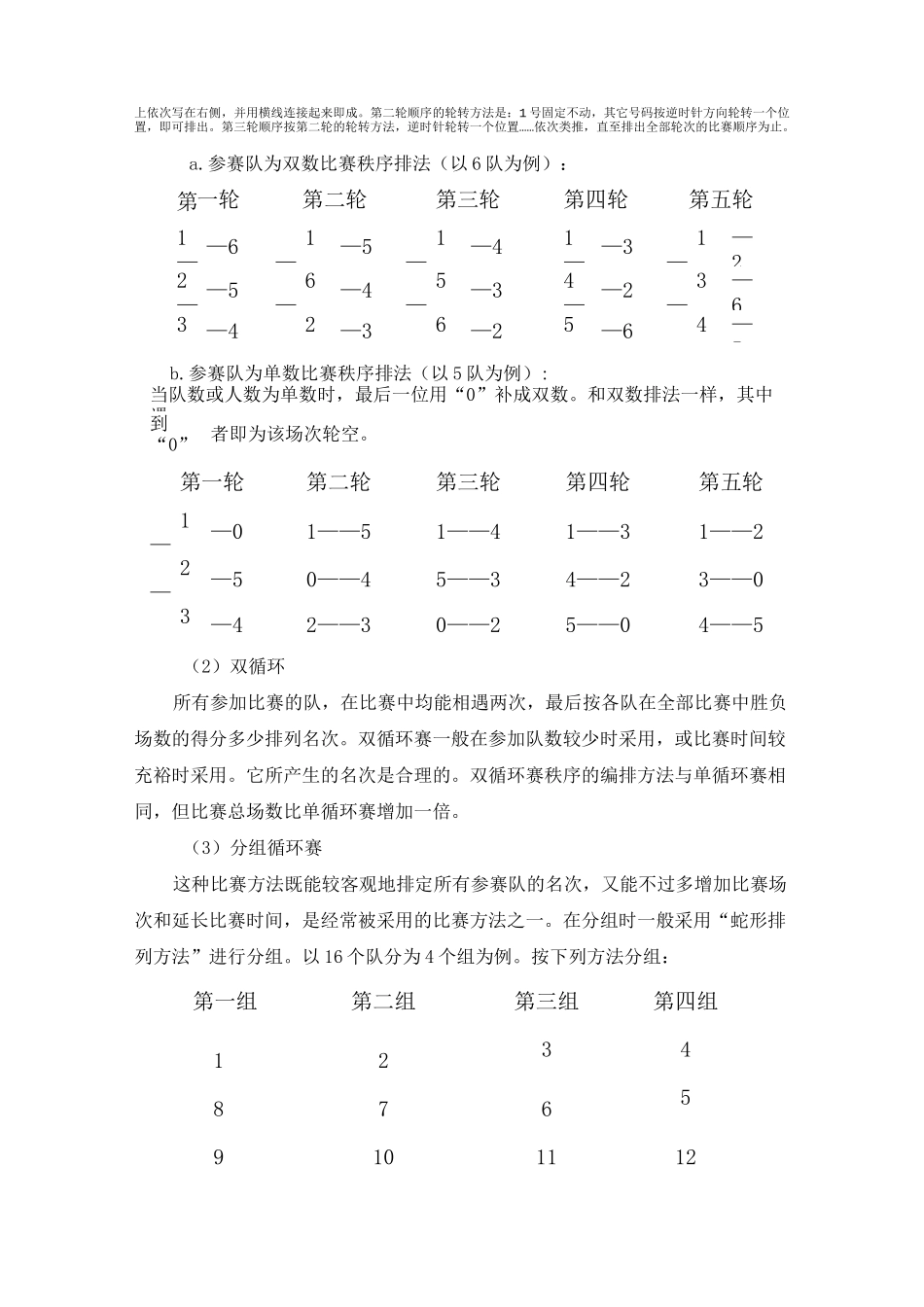 乒乓球竞赛编排知识_第2页