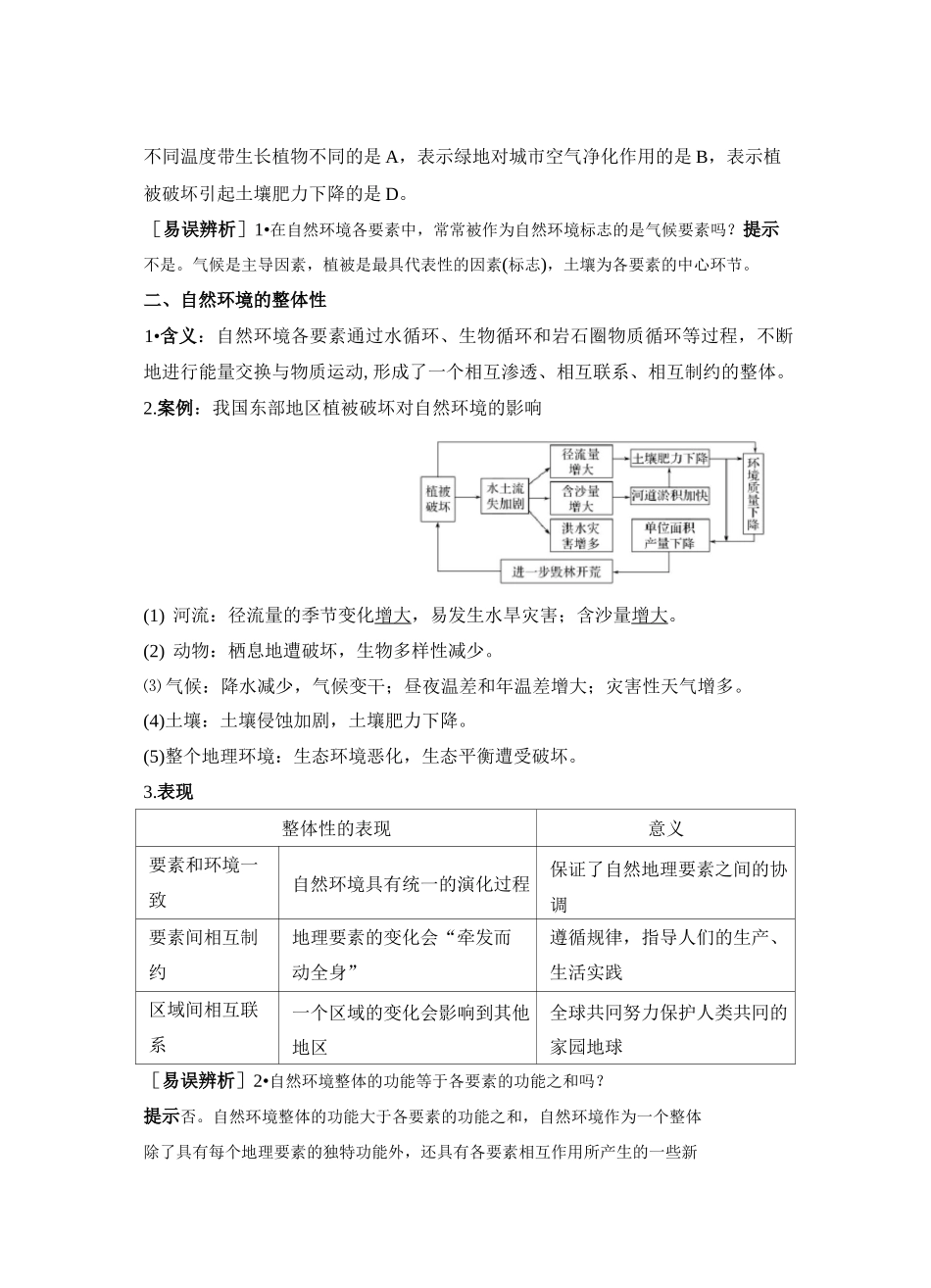 高中地理复习新高考第16讲《自然环境的整体性》讲义练习题附答案_第2页