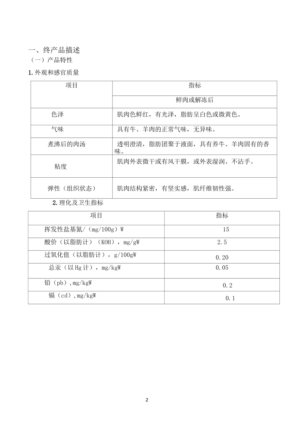 食品公司牛、羊HACCP计划_第2页