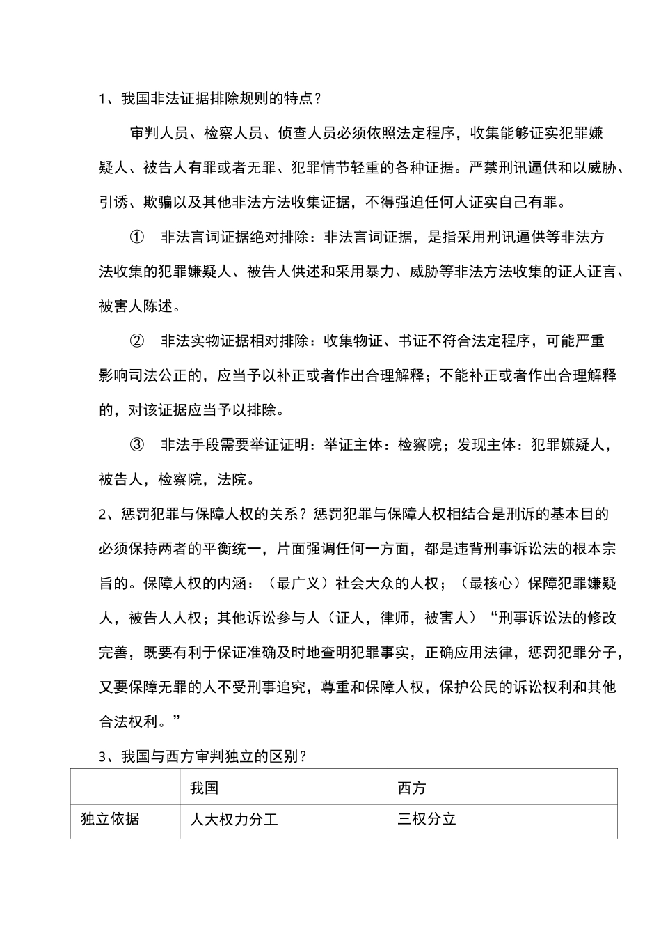 刑事诉讼法期末复习重点整理_第1页