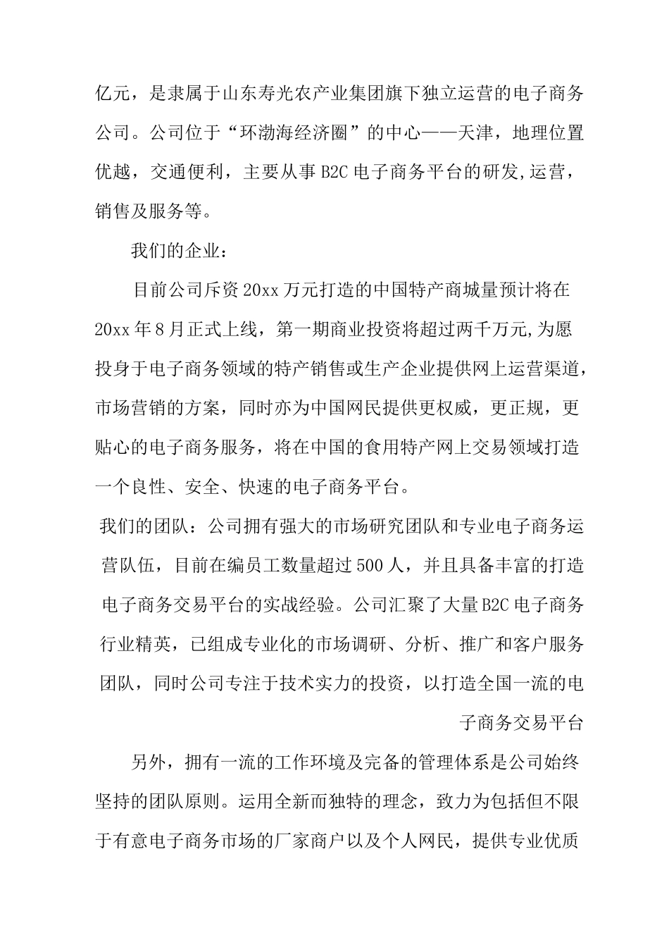 电子商务公司介绍范文_第3页