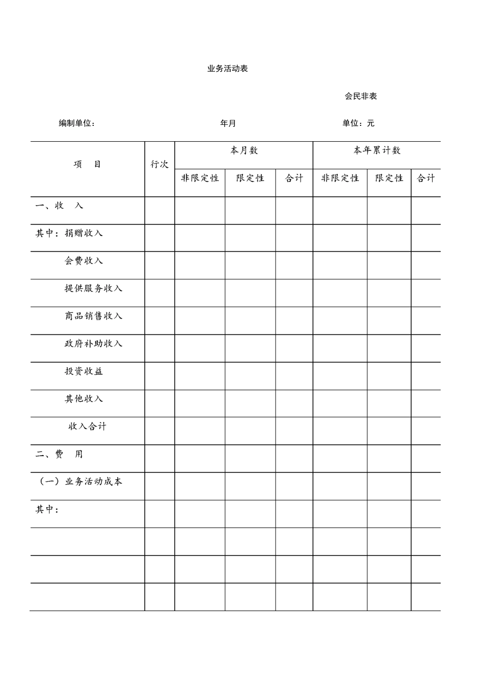 社会团体财务报表_第3页