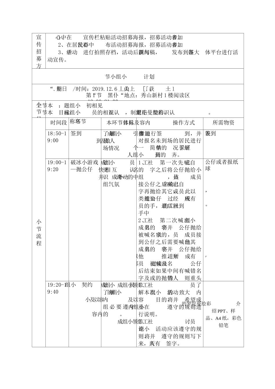 “我”的奇妙世界之彩绘曼陀罗小组计划书_第2页