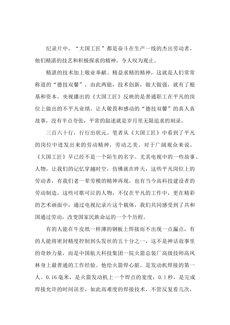 大国工匠观后感_第3页