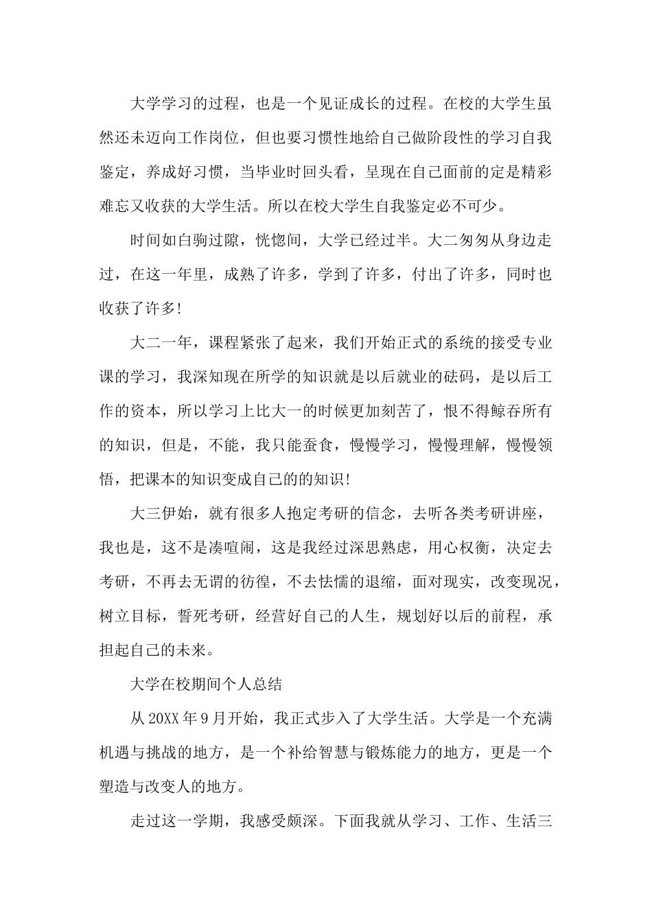 大学在校期间个人总结_第2页