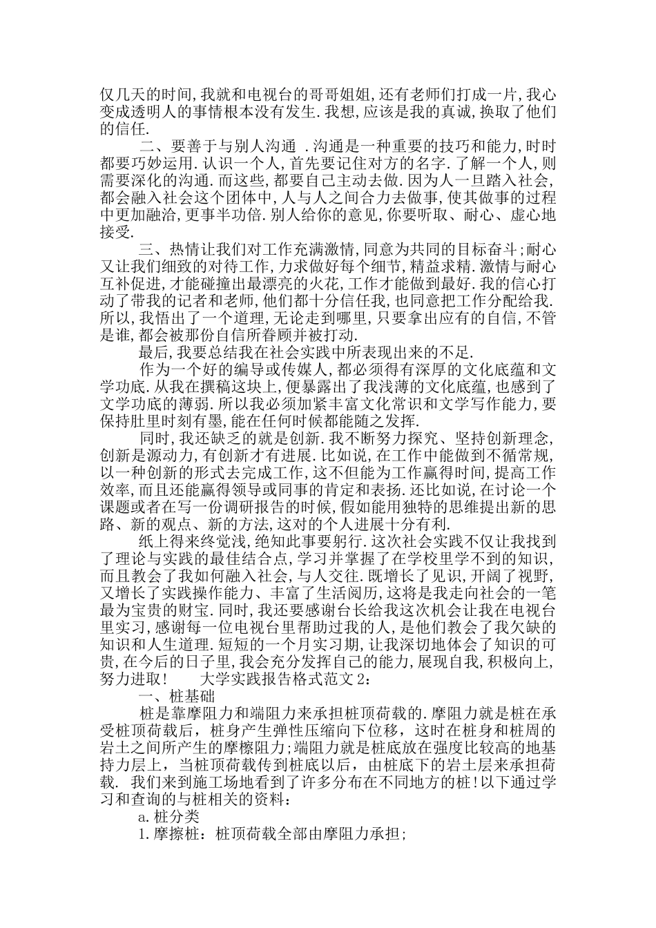 大学实践报告格式范文_第2页