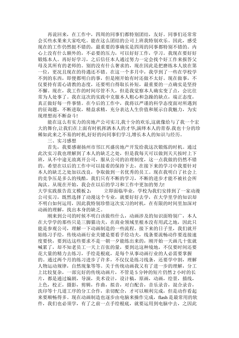 大学实践报告范文模板精选_第3页