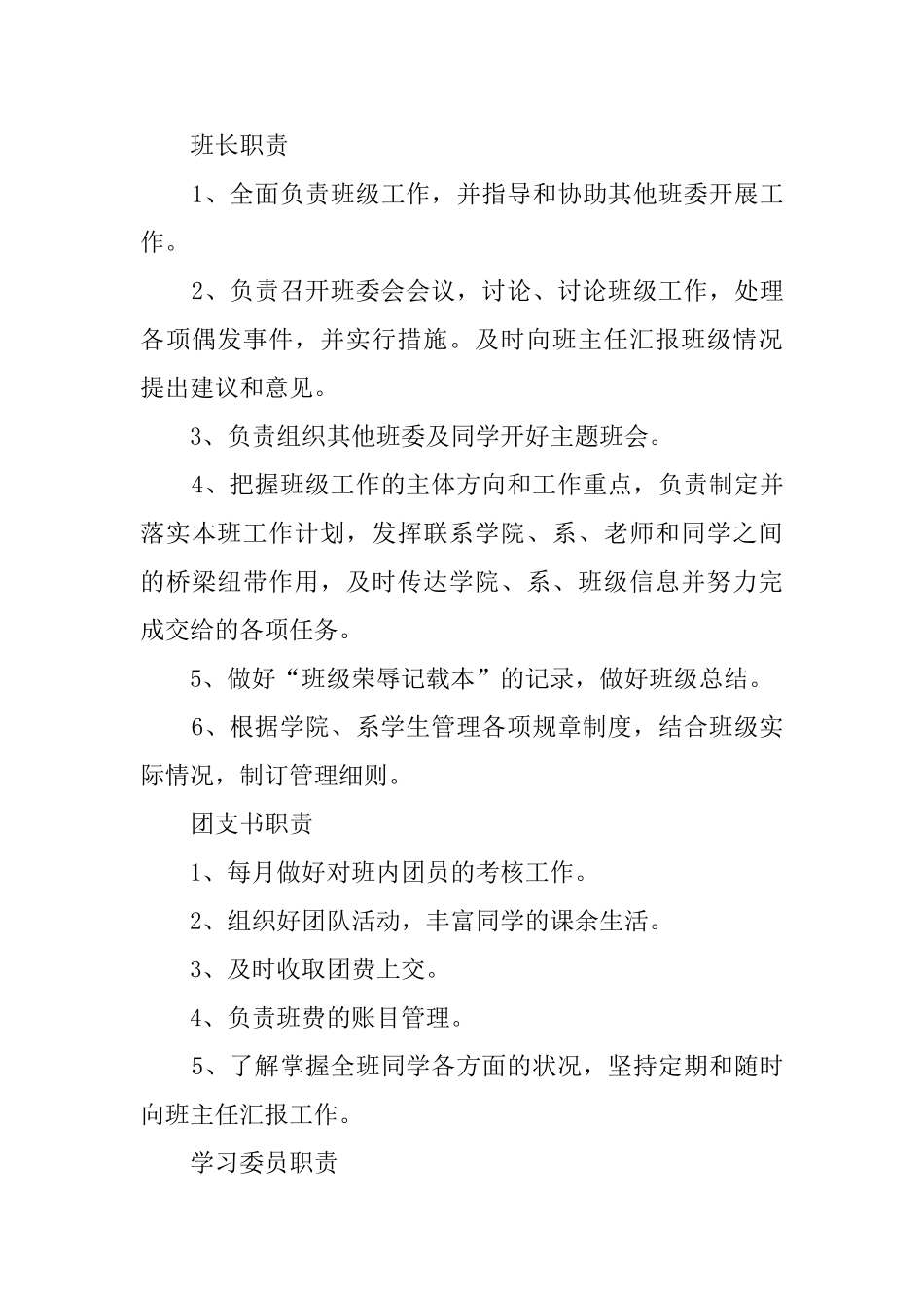 大学班级团支部规章制度及管理细则_第3页