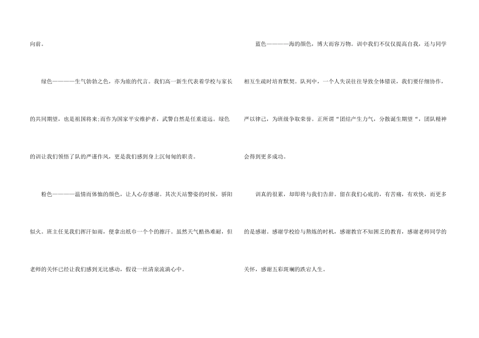 大学生军训心得体会500字左右7篇_第3页