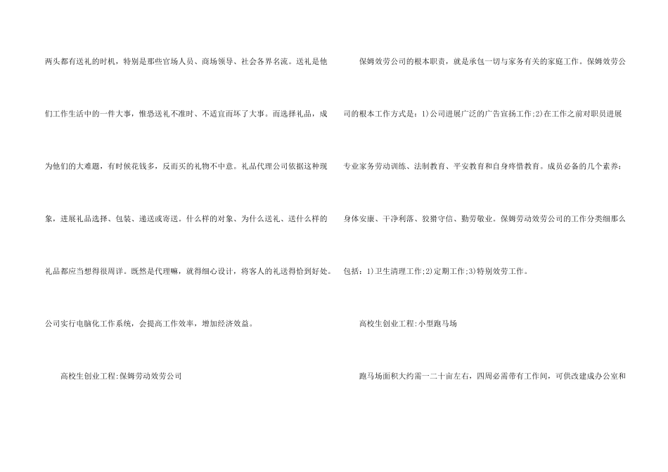 大学生创业项目2024年_第2页