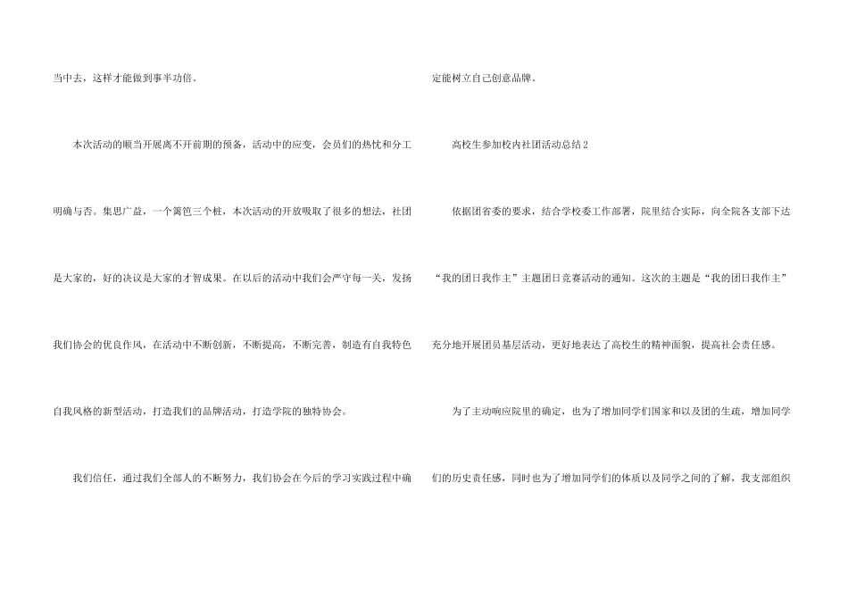 大学生参加校园社团活动总结五篇_第3页