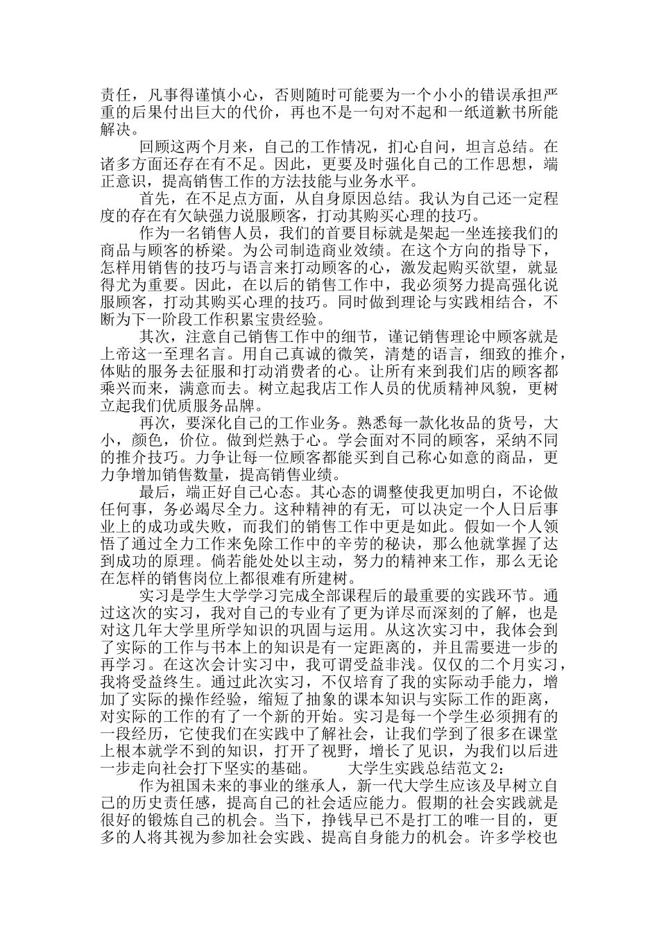 大学生实践总结范文_第2页