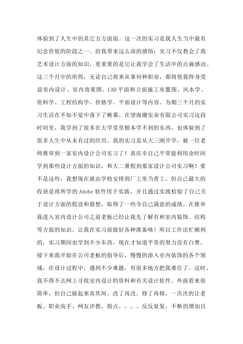 大学生室内设计实习总结_第3页