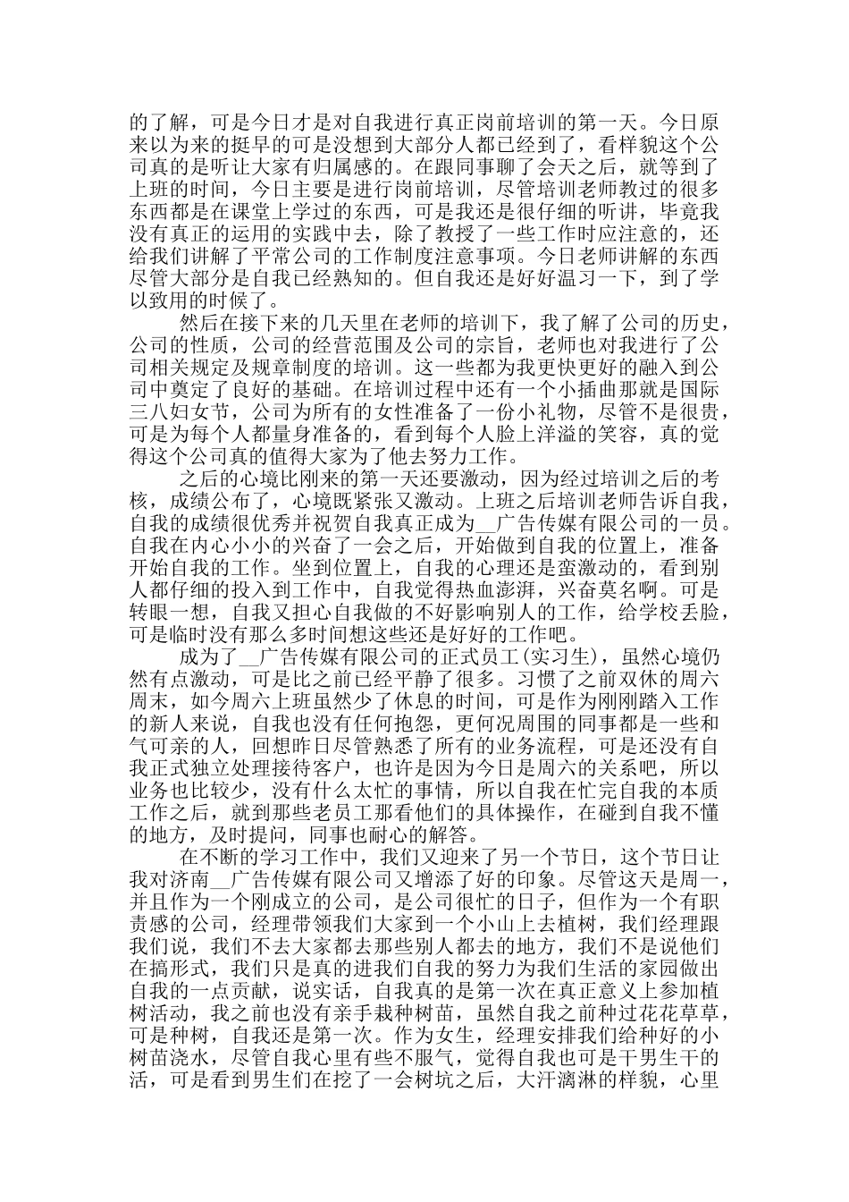 大学生广告设计专业实习报告范文5篇_第3页