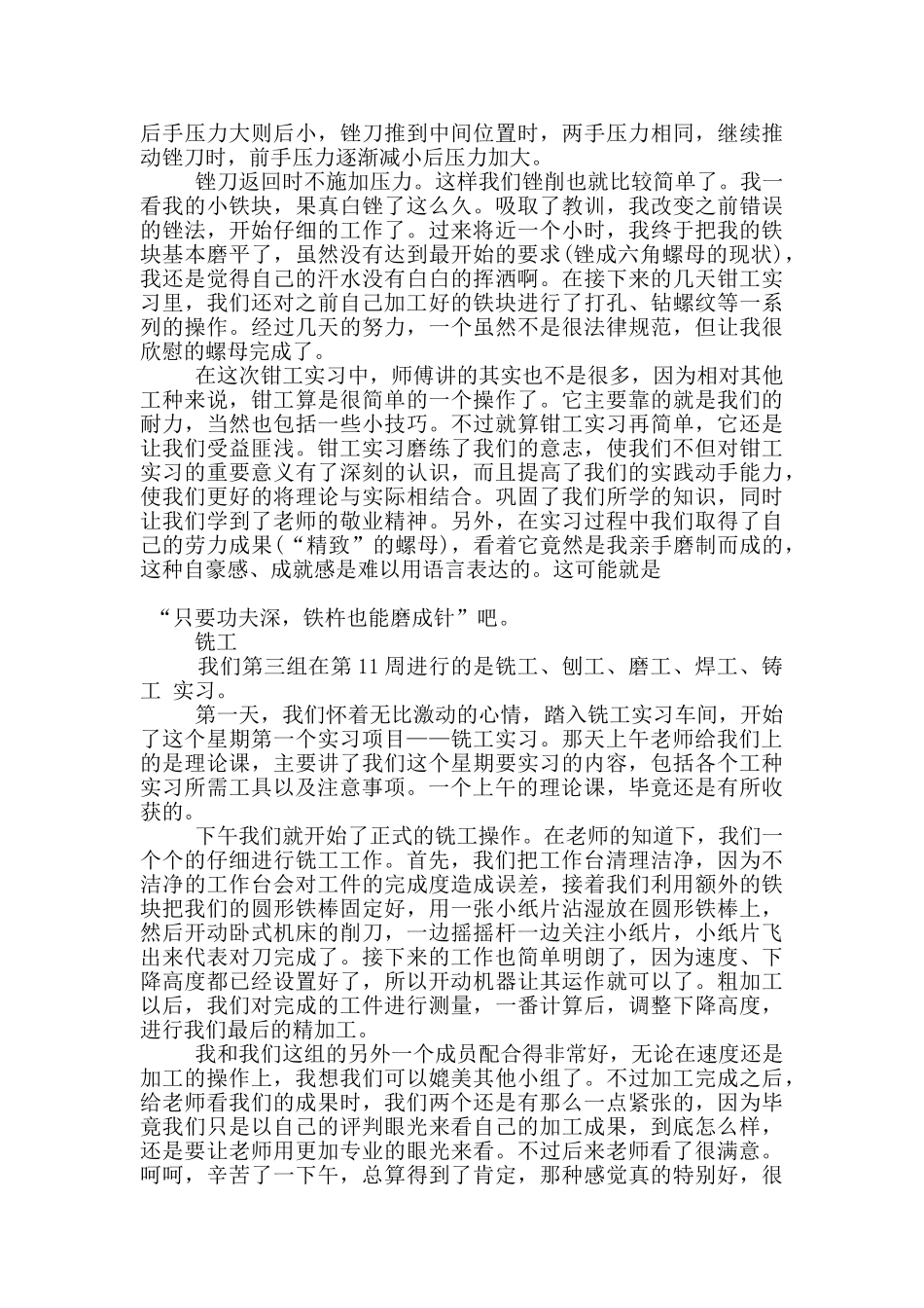 大学生焊工专业顶岗实习报告范文5篇_第2页