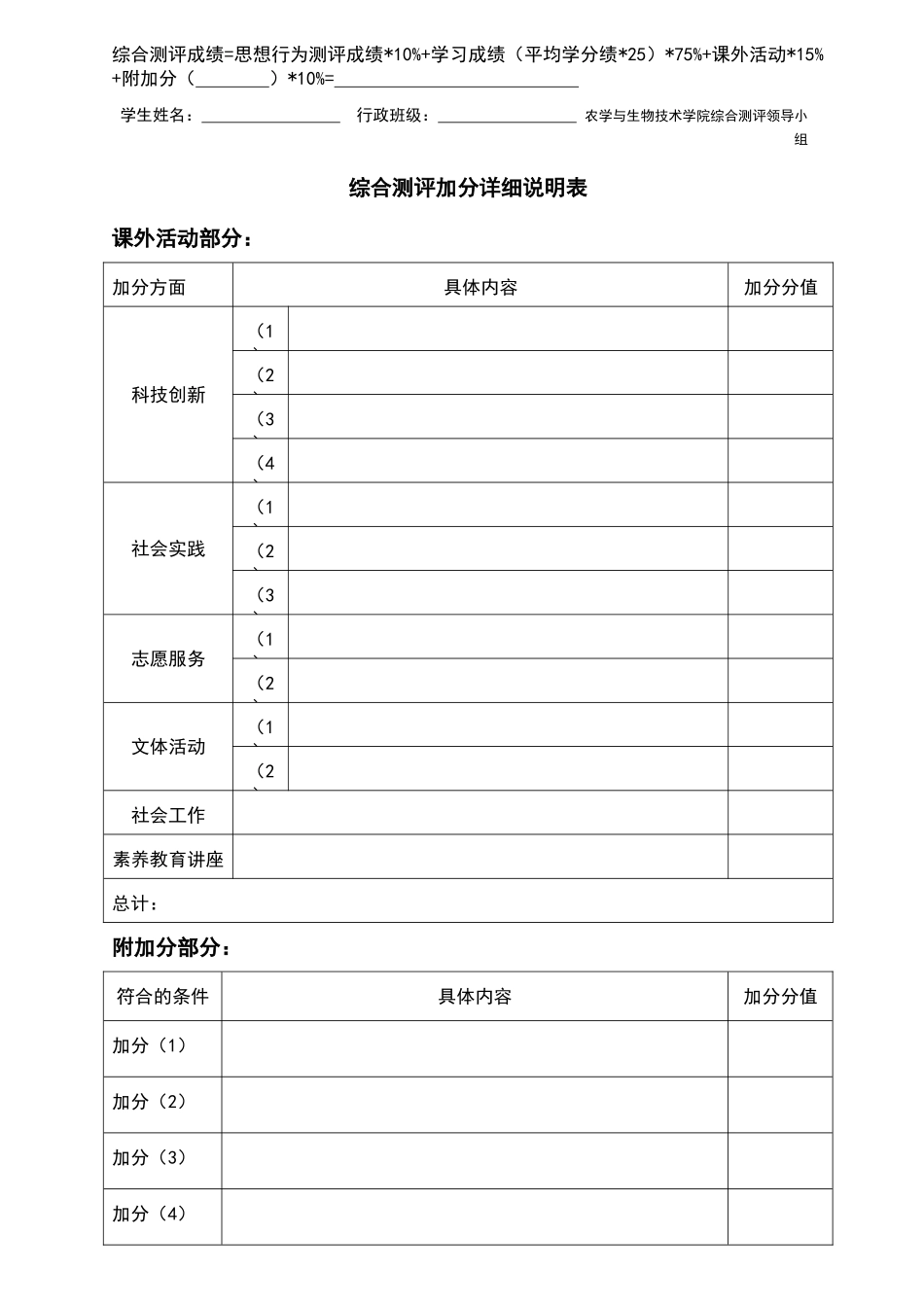 大学生综合素质测评表_第2页