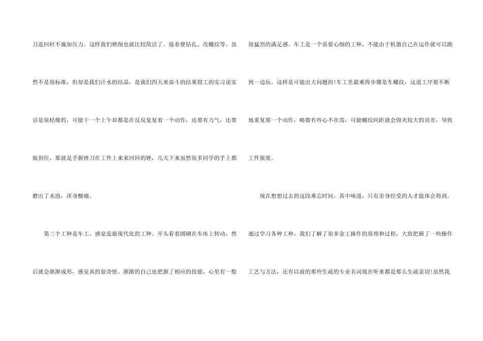 大学生金工实习心得体会5篇_第2页